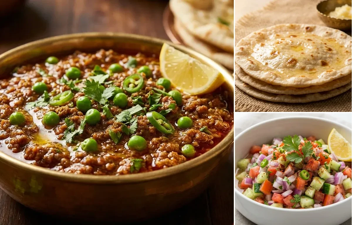 Mutton Kheema with Rotli