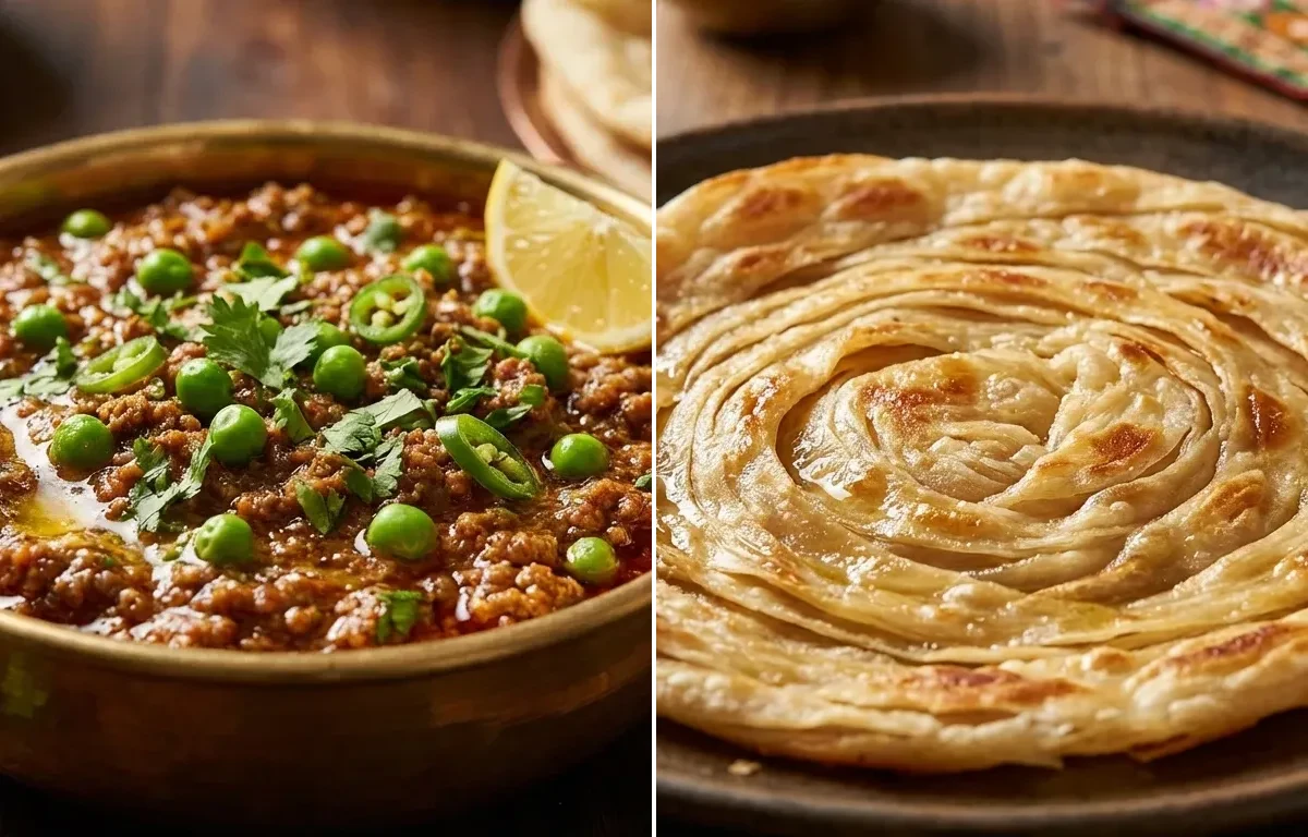 Mutton Kheema with Laccha Paratha