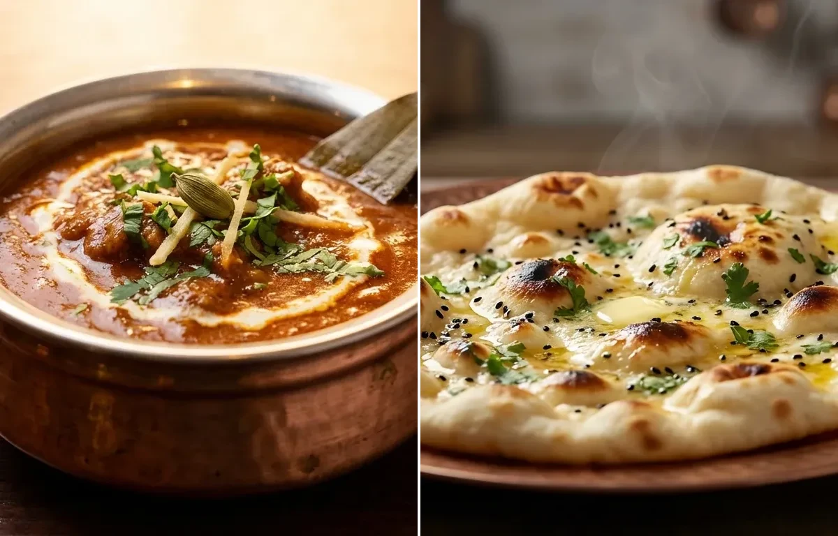 Mutton Pasanda with Butter Naan