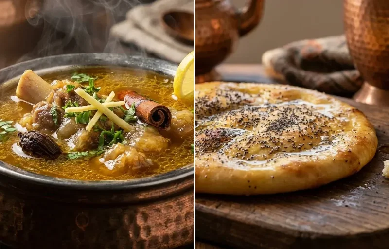 Mutton Paya Shorba with Kashmiri Czot