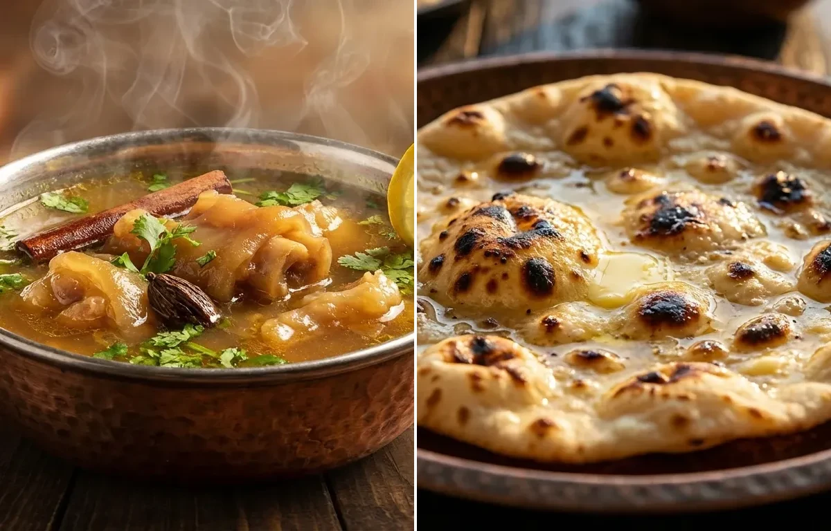 Mutton Paya Soup with Tandoori Roti