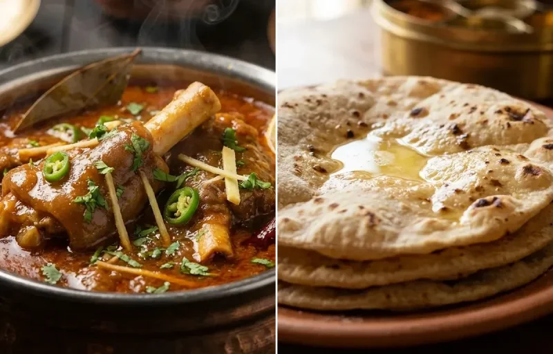 Mutton Paya with Roti