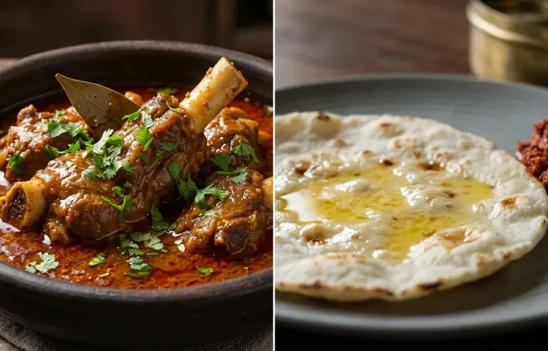 Mutton Rassa with Tandlachi Bhakri