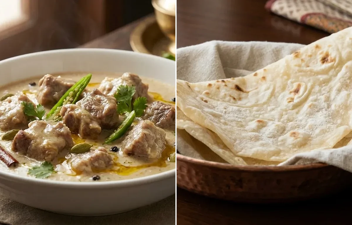 Mutton Rezala with Roomali Roti