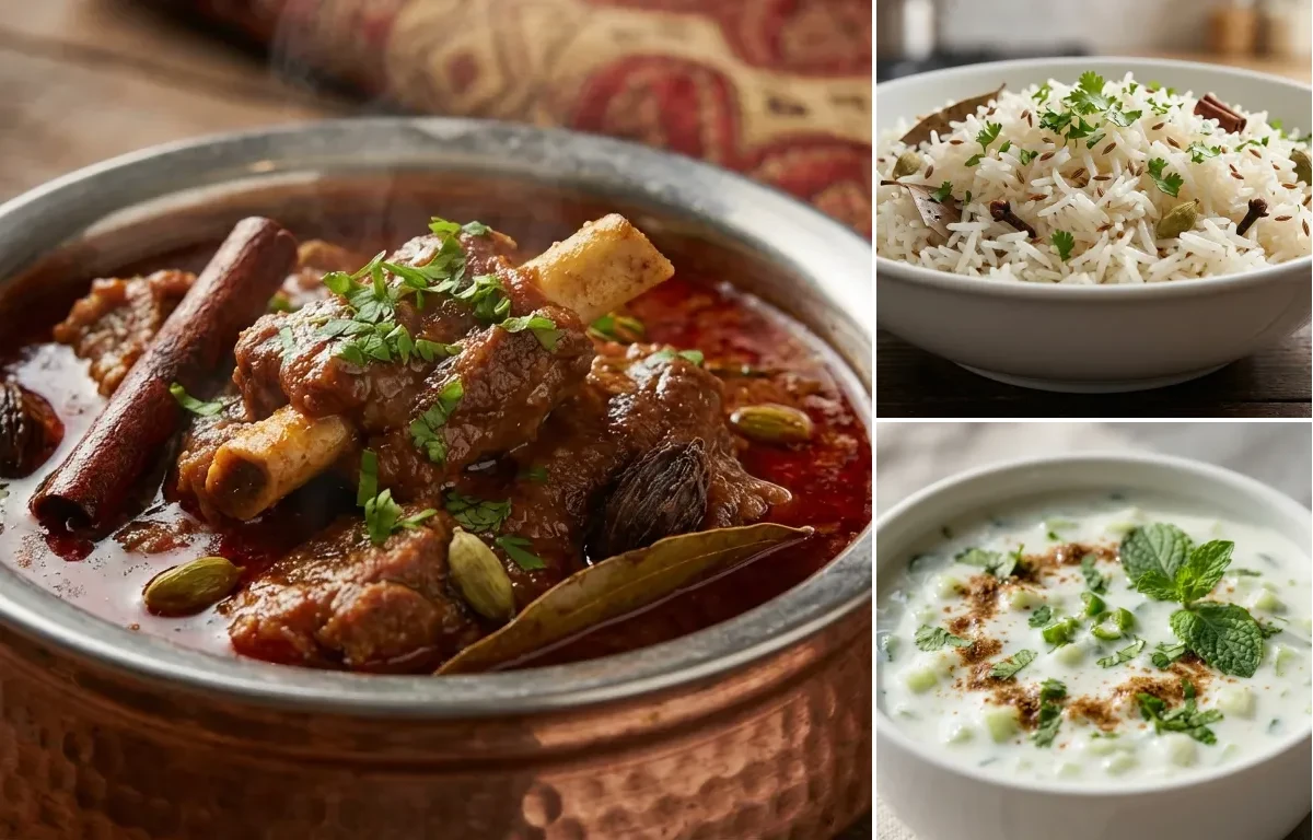 Mutton Rogan Josh with Cucumber Raita