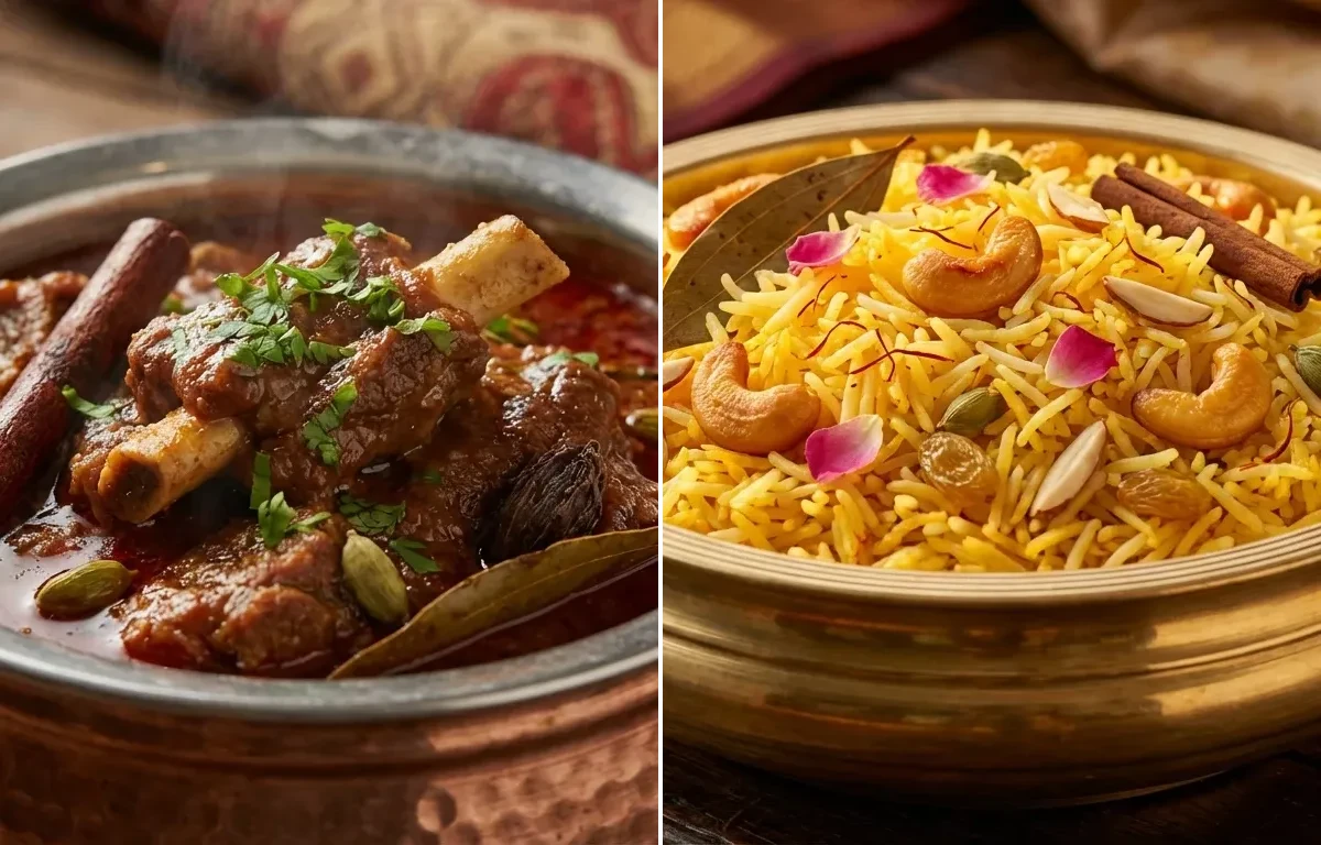 Mutton Rogan Josh with Kesar Pulao