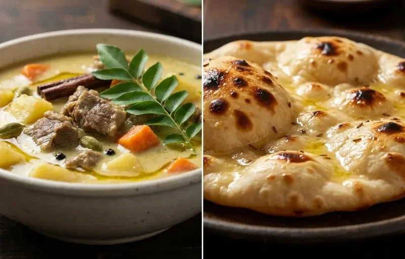 Mutton Stew with Khamiri Roti