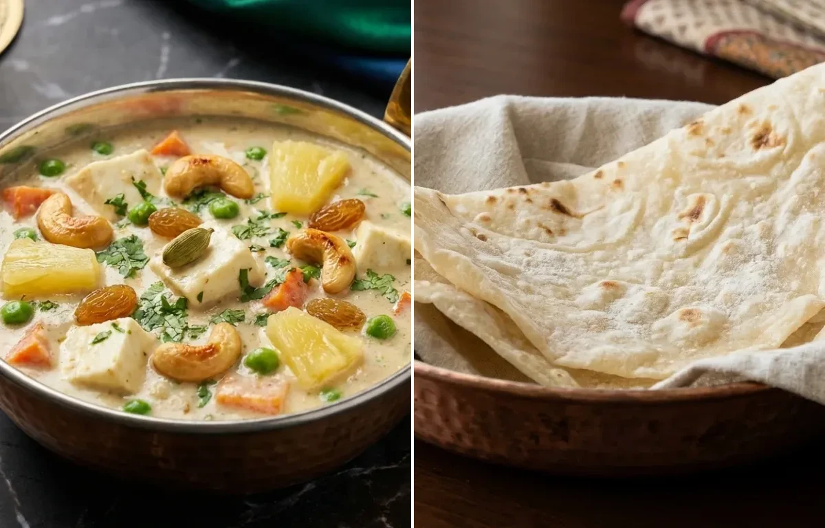 Navratan Korma with Roomali Roti