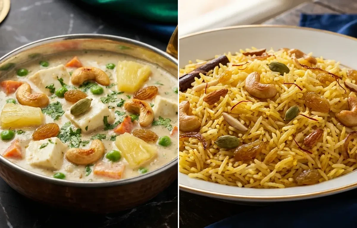 Navratan Korma with Zafrani Pulao