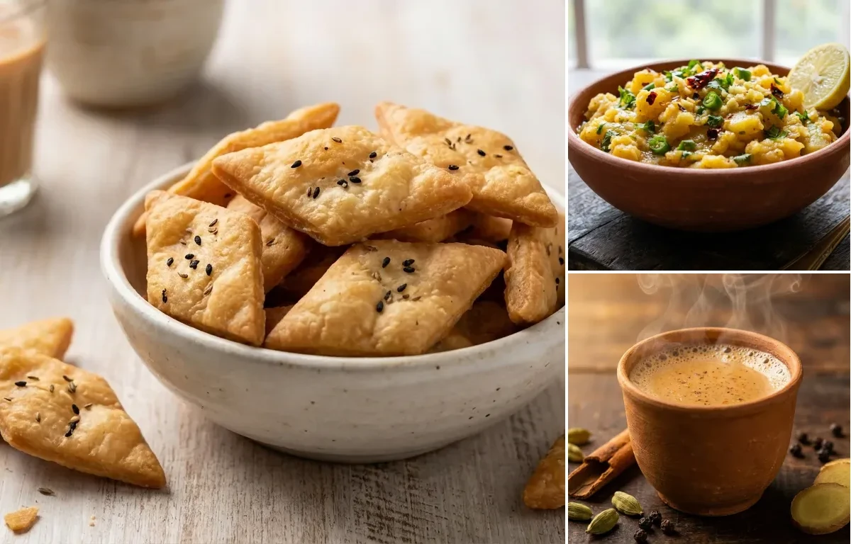 Nimki with Aloo Chokha