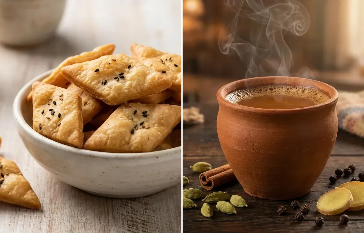 Nimki with Masala Cha