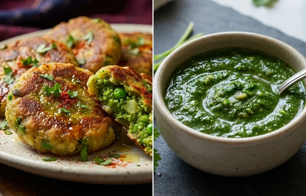 Nimona Tikki with Coriander Mint Chutney