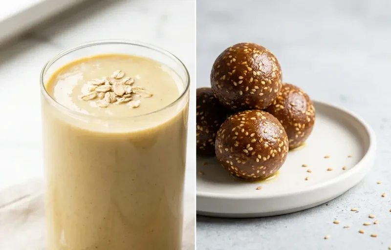 Oat Flax Lactation Smoothie + supplement