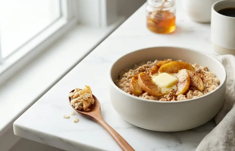 Oatmeal with Apple Cinnamon and Honey