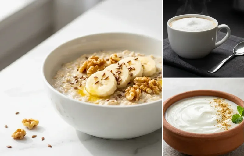 Oats with Milk with Coffee