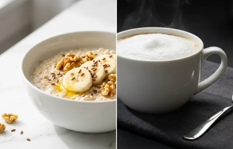 Oats with Milk with Coffee