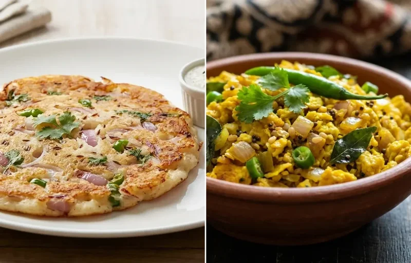 Onion Uttapam with Kodi Guddu Porutu