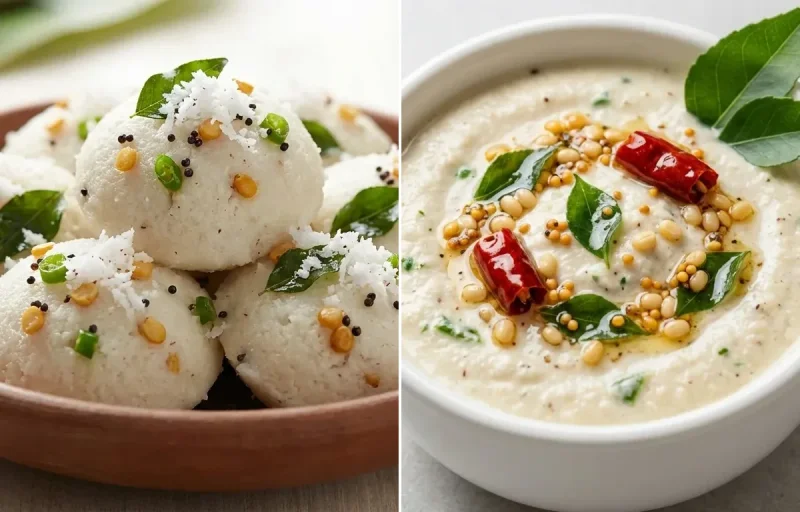Oondi with Coconut Chutney