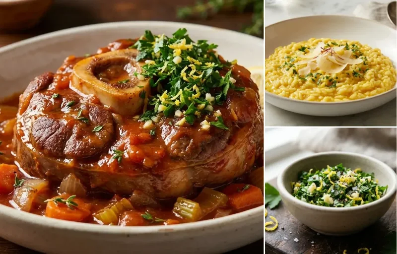 Osso Buco with Saffron Risotto and Gremolata