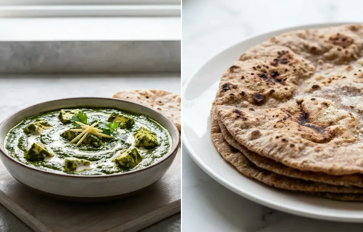 Palak Paneer with Multigrain Roti