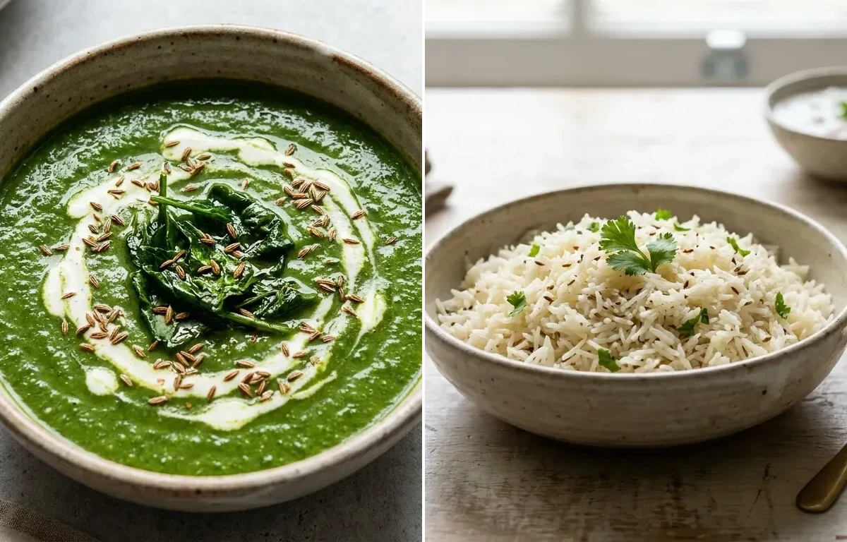 Palak Shorba with Jeera Rice