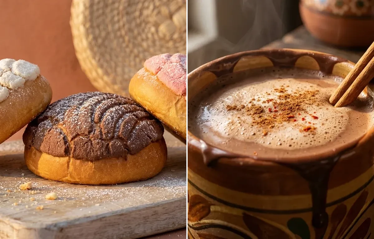 Pan Dulce with Mexican Hot Chocolate