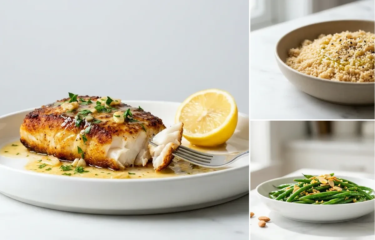Pan Seared Cod with Lemon Butter