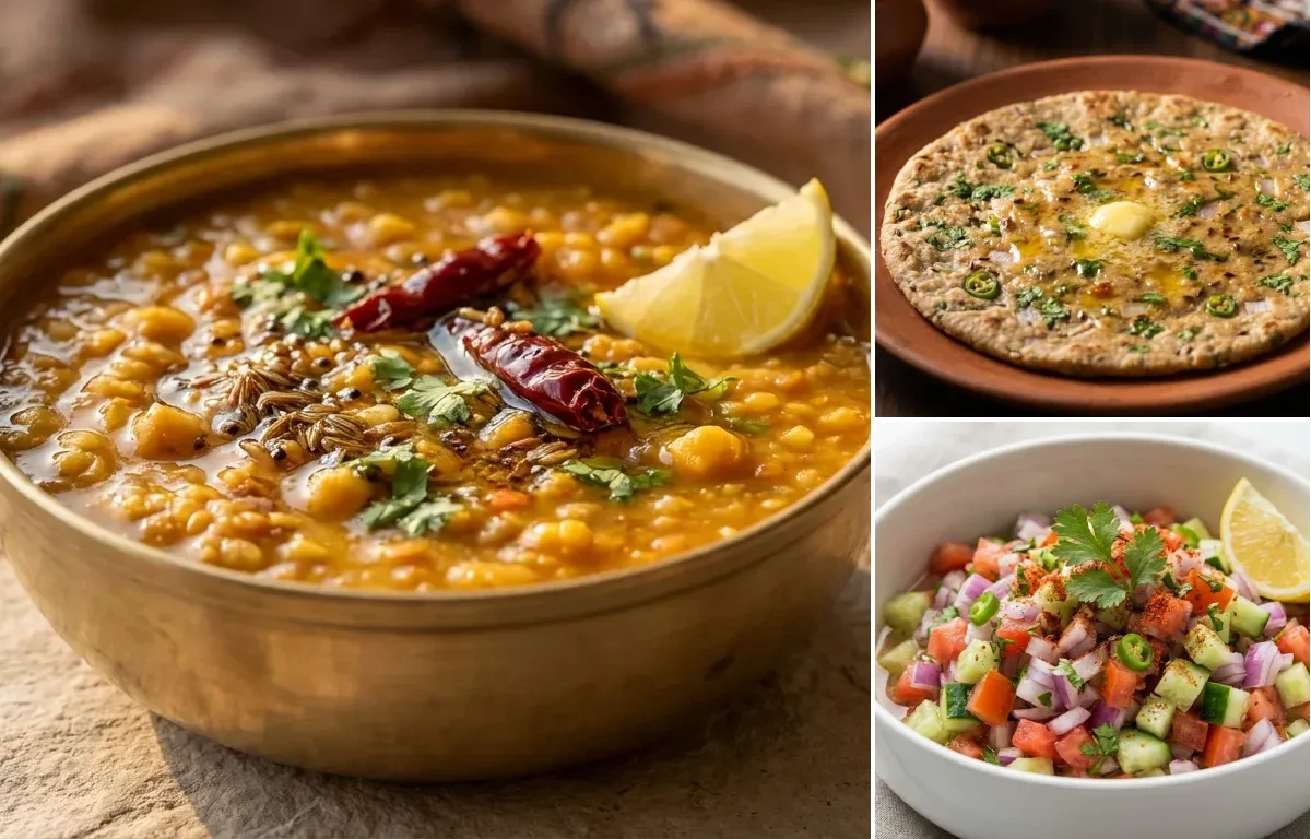 Panchmel Dal with Bejar ki Roti