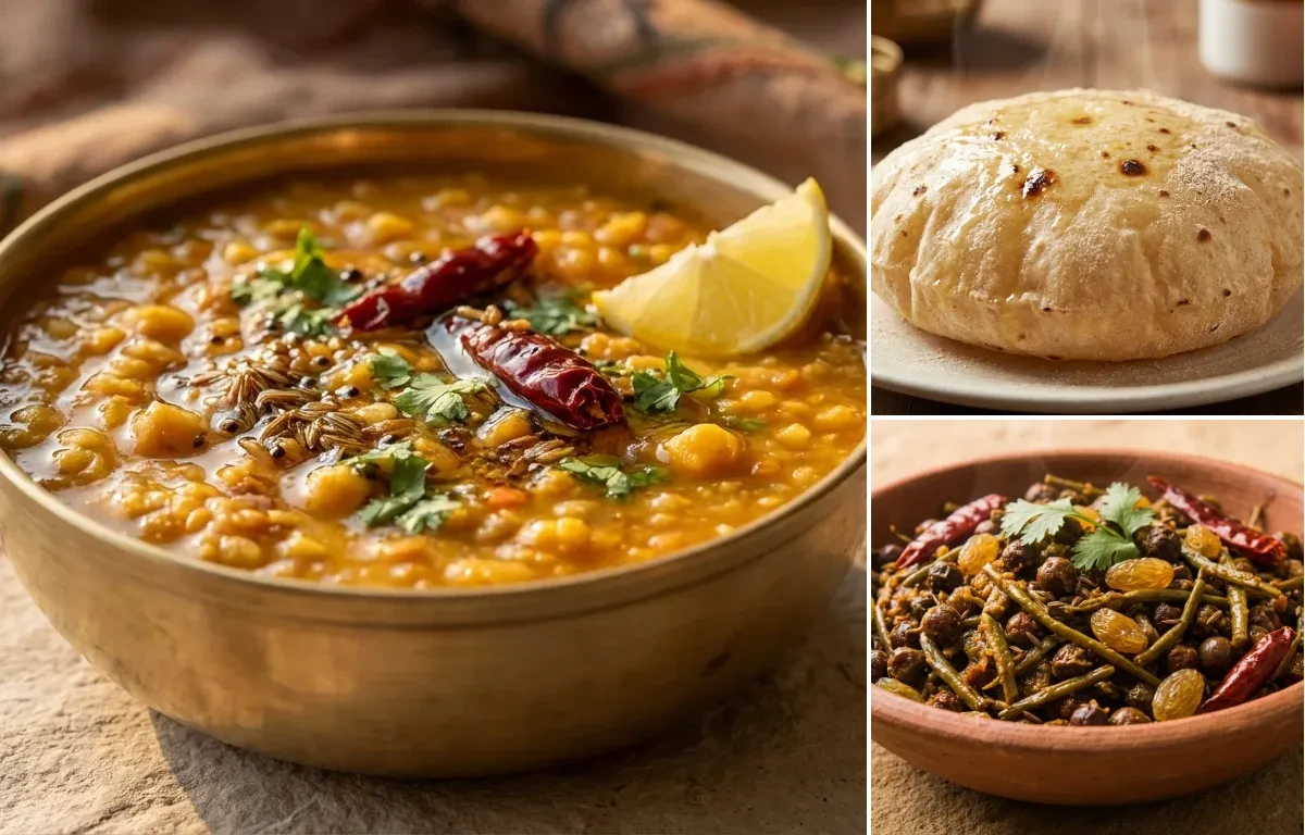 Panchmel Dal with Phulka
