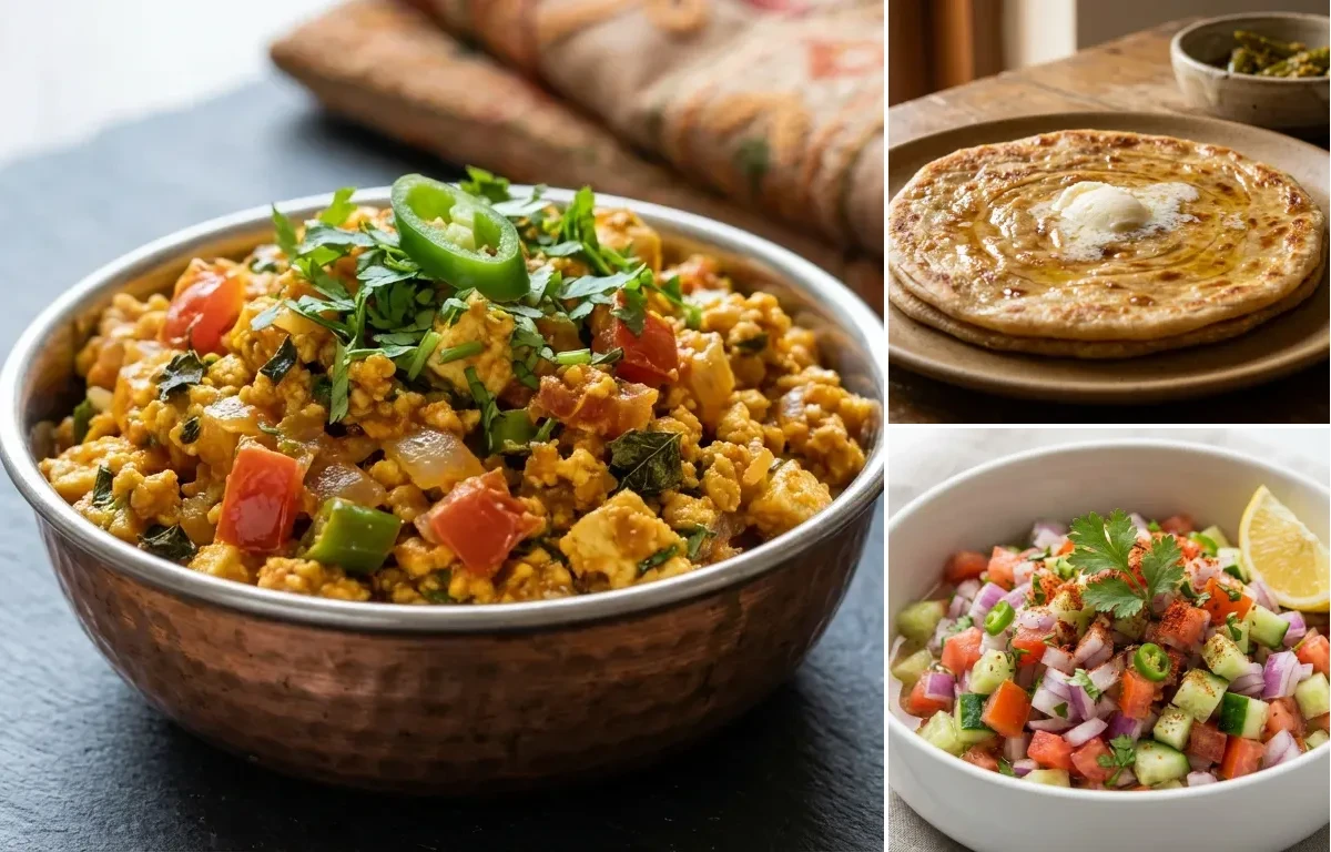 Paneer Bhurji with Paratha