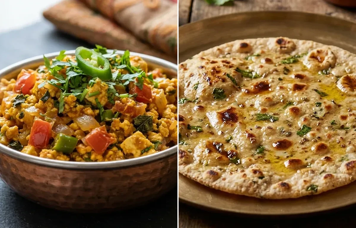 Paneer Bhurji with Multigrain Roti