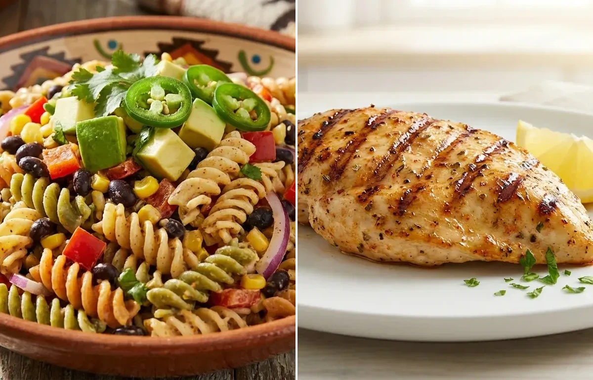 Pasta Salad with Grilled Chicken Breast