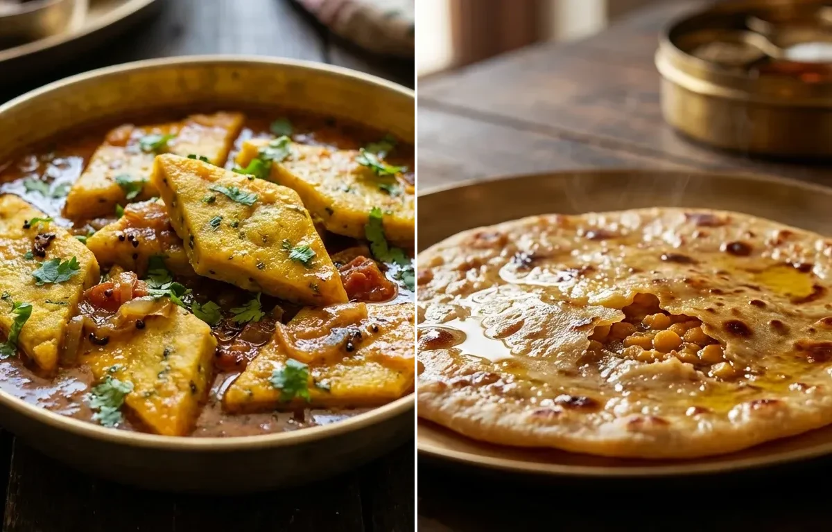 Patodi Rassa with Puran Poli