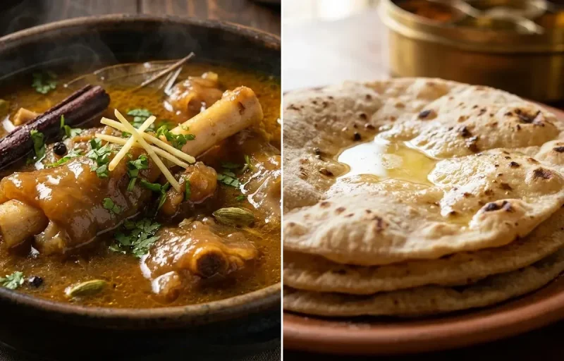 Paya Shorba with Roti