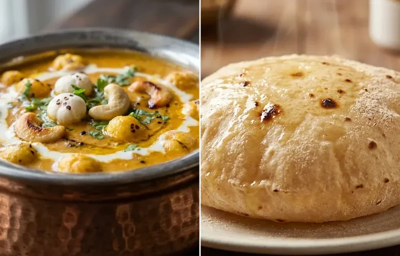 Phool Makhana Curry with Phulka