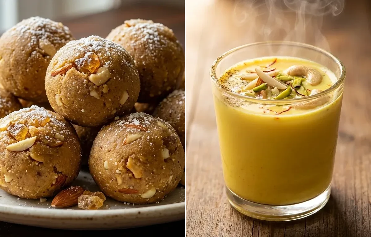 Pinni with Masala Doodh