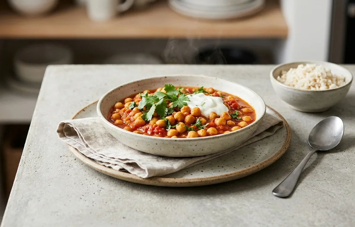 Plain Buttermilk Spiced with Chana Masala