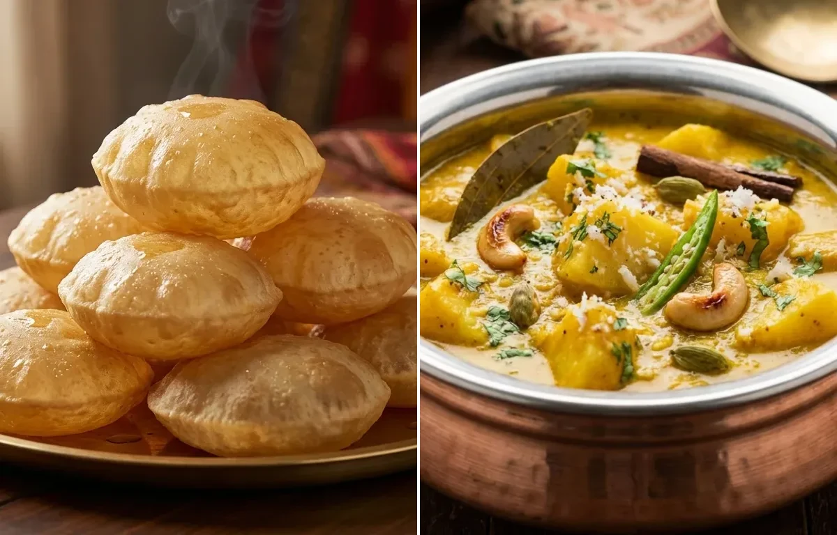Poori with Aloo Kurma