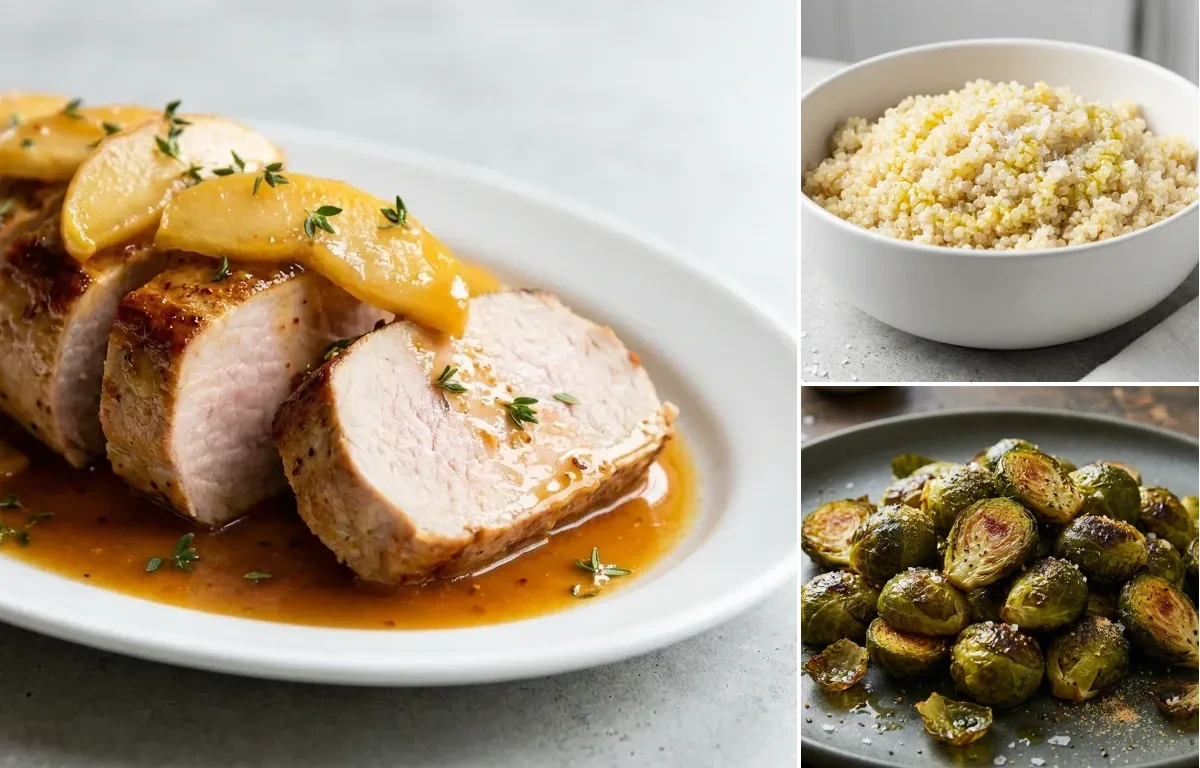 Pork Tenderloin with Apple Mustard Pan Sauce
