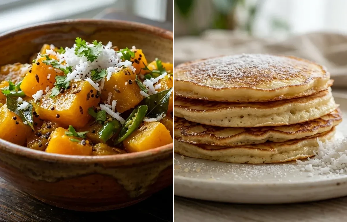 Pumpkin Bhaji with Goan Pole