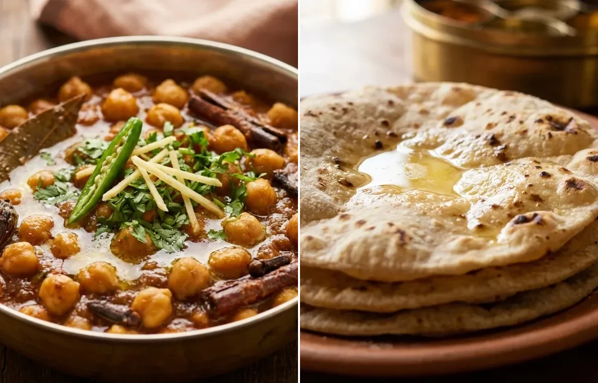 Punjabi Chole Masala with Roti