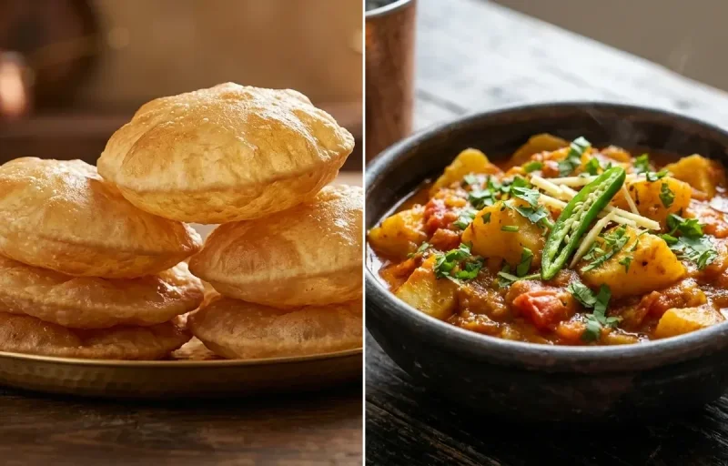 Puri with Aloo Tarkari