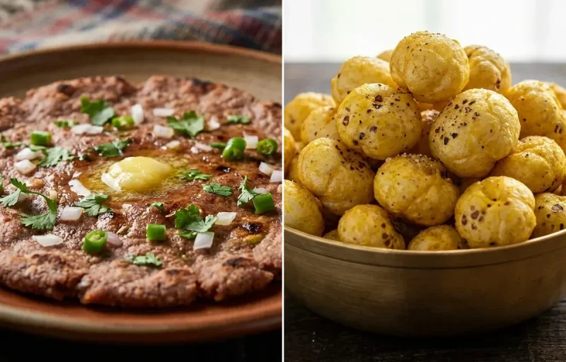 Ragi Roti with Roasted Makhana