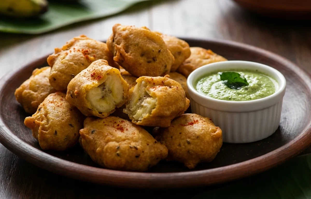 Raw Banana Bajji