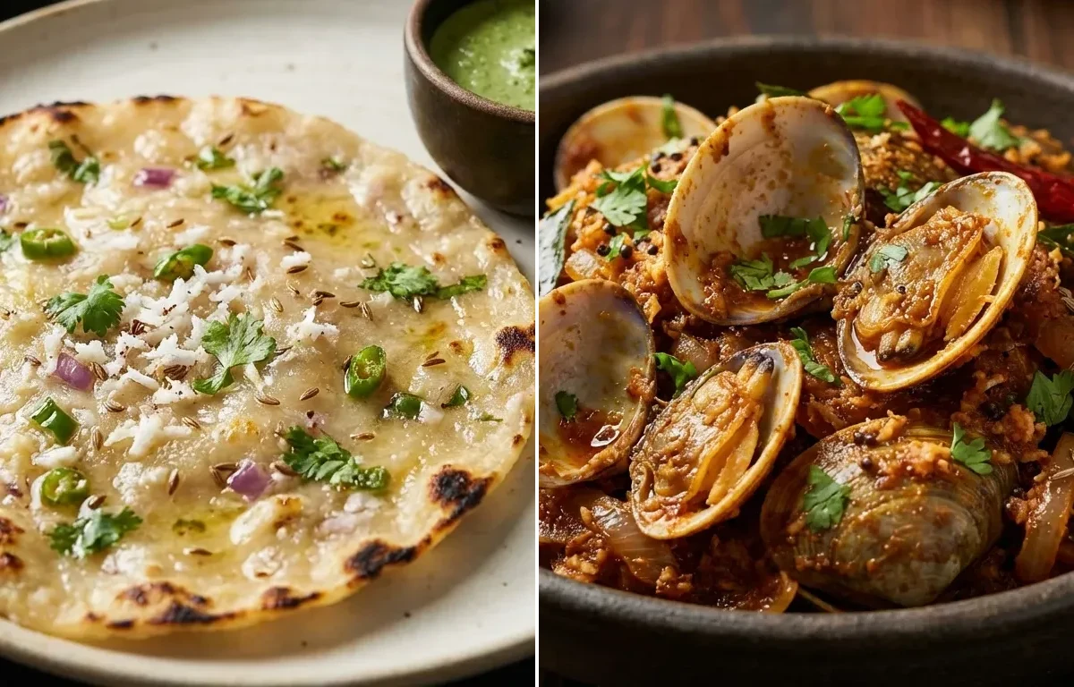 Rice Roti with Clams Sukka