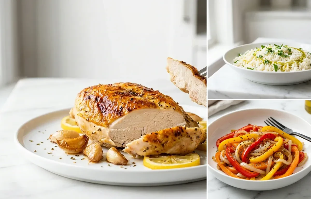 Roast Chicken Breast with Lemon and Herbs