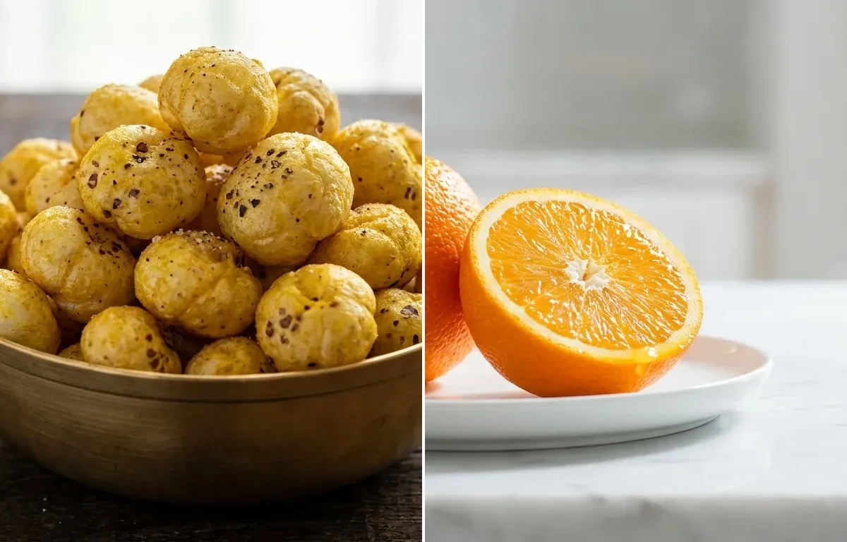Roasted Makhana with Orange
