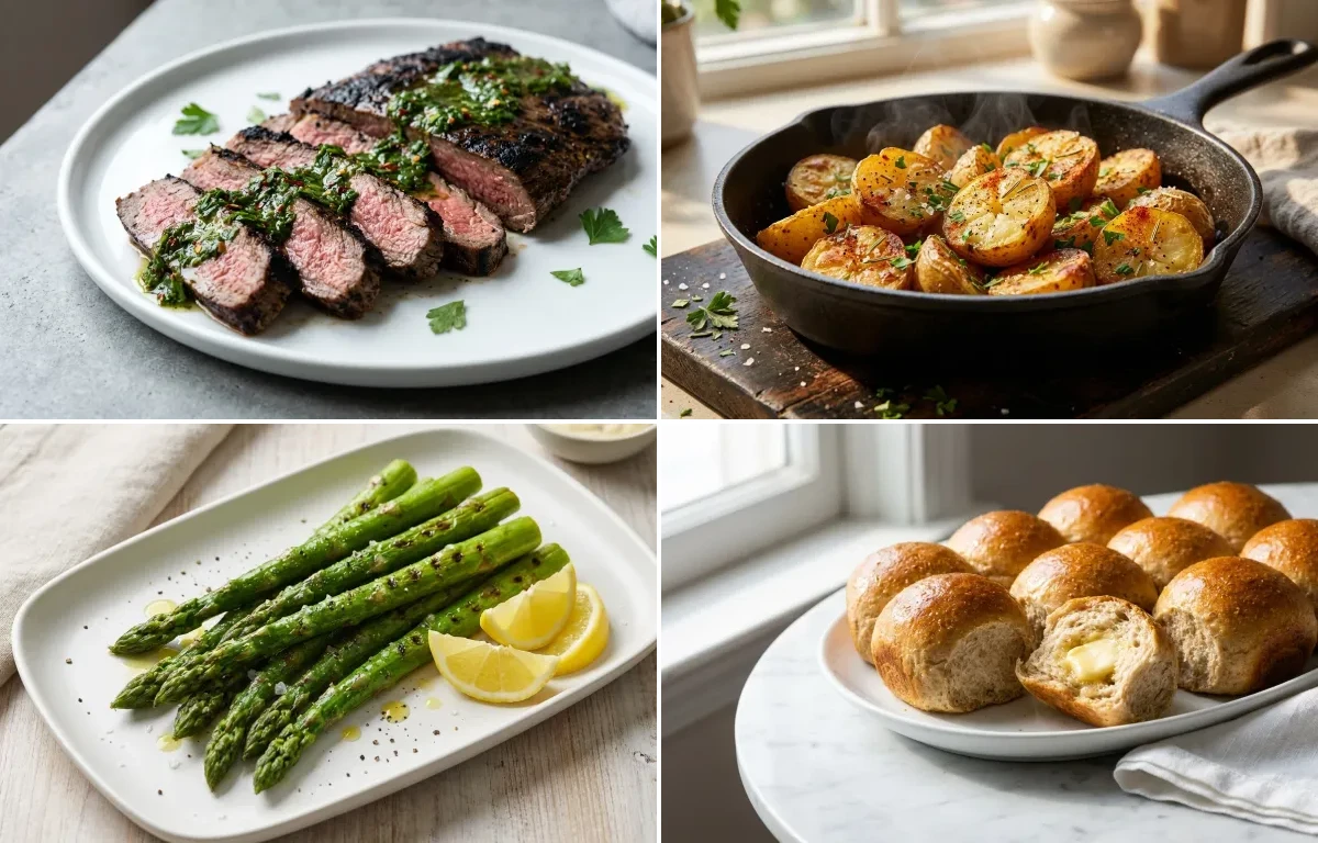 Roasted Potatoes with Grilled Asparagus