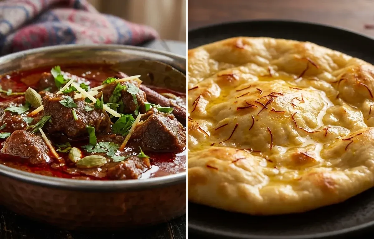 Rogan Josh with Saffron Sheermal