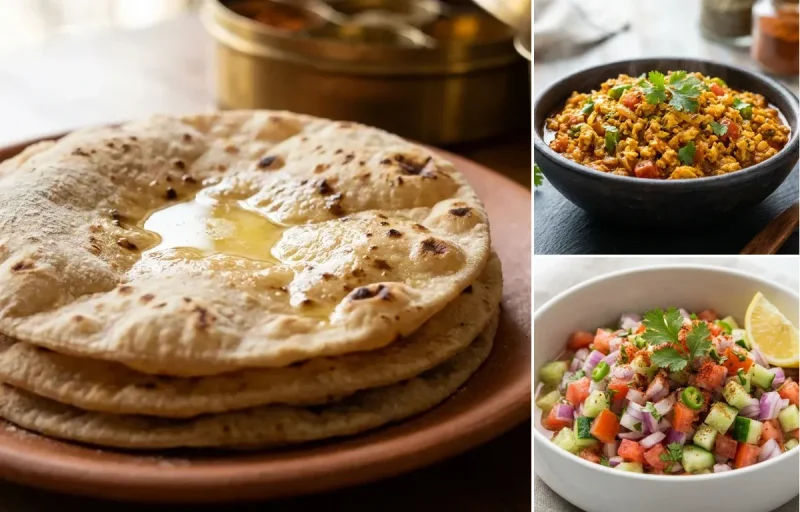 Roti with Egg Bhujia